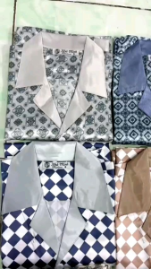 Bộ Pijama Trung Niên _Bộ Ngủ Bố Ông.(Chất Phi Bóng Mát Mẻ).