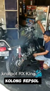 Knalpot RX KING Kolong Repsol Suara Garing & Model Ninja