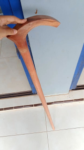 Tongkat Jalan Kayu Nogosari Nagasari Motif Cula D01