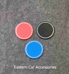 1pcs Bling Diamond Cup Coaster Anti Slip Drink Mat Dash Mat Cup Mat Car Dashboard Pad
