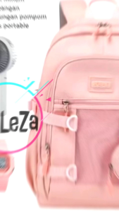 Tas ransel sekolah anak perempuan remaja SD SMP karakter cinnamoroll gratis jam tangan botol minum kaca kipas angin mini dan gantungan pompom tas ransel