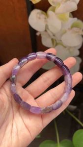 GELANG BATU AMETHYST DAN ROSE QUARTZ BERSERTIFIKAT