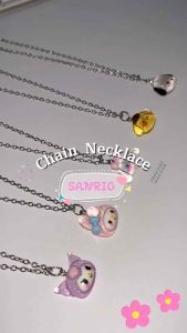 Kalung Rantai Liontin Sanrio Lucu Charm Kuromi Melody Cinamoroll Purin Pochacco Chain Necklace Handmade Fashion