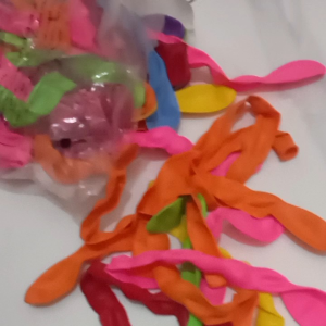 VC balon kacang warna-warni isi 100 pcs