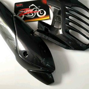 Cover tutup radiator nmax new plus knalpot nmax new Carbon asli wtp import karbon ZORO