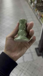 APPN (1เซ็ทได้6ชิ้น มีคลิปรีวิว) เชิงเทียน เชิงเทียนหยกสีเขียว เชิงเทียนลายหินหยก 2.8“ วัสดุเกรดA สวยงาม สินค้าพร้อมจัดส่ง (1968127)