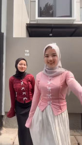 LEORA BLOUSE KNIT PITA KEKINIAN BAHAN RIB ELASTIS | Mewah Elegan & Trendy Atasan Panjang Knitwear Casual Top Nyaman