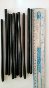 (Hitam/Putih) Isi 10 Pcs Stick Refill Ukuran Kecil Lem Tembak Glue Gun