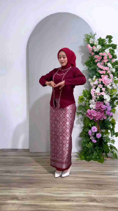 KEBAYA KUTUBARU SELENDANG PAYET / KEBAYA KARTINI SELENDANG DENGAN ROK SONGKET / KEBAYA MODERN WANITA 2024