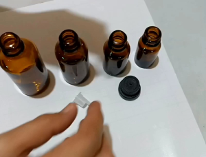 10/15/30/50ml Amber Glass Bottle with Dripulator Euro Dropper Orifice Reducer