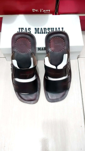 SANDAL PRIA FULL KULIT SAPI 100% SAMPAI ALAS KAKI KODE BTRY03 COKLAT ( PREMIUM QUALITY )