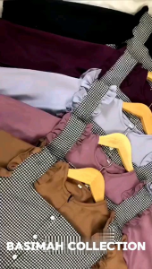 GAMIS LEBARAN KONDANGAN PENGAJIAN MURAH TERBARU ZAKIYA MAXI BAHAN MOSCREPE MIX KATUN KOTAK LD 110 100 90