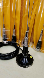 เสาติดรถยนต์แบบสปริง5/8 สีขาว TOESU