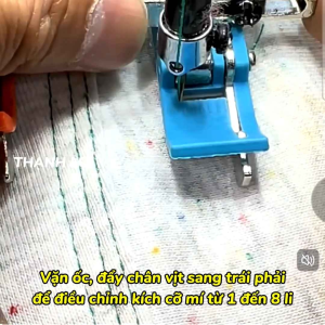 Chân vịt mí diễu có thể điều chỉnh kích cỡ máy may công nghiệp 1 kim (điều chỉnh được từ 1 đến 8mm)