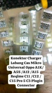 Konektor Cas Hp Oppo A12 A5S A1K A11K A15 A31 Realme C2 C3 C11 C12 C15 5 Universal Connector Casan
