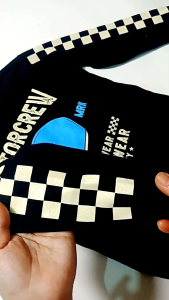 Baju Kaos Distro Anak Laki-laki Lengan Panjang Motif Motorcross Depan Belakang Usia 1-12 Tahun