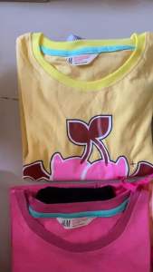 (17-38kg) Bộ thun coton H&M tay ngắn quần đùi bé gái size đại thun coton 4 chiều chuẩn đẹp thấm hút mồ hôi kiểu dáng năng động