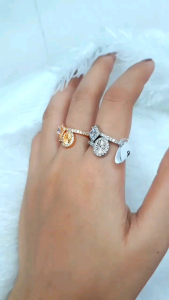 Cincin xuping terbaru model full permata model dewasa dan ibu ibu dilapisi emas 18k simple elegan