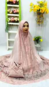 MUKENA ZARRA SILK PREMIUM/ZAHRA SANTORINI