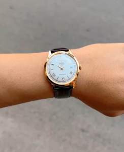 ĐỒNG HỒ NAM CHÍNH HÃNG Orient FAC00007W0 Automatic Bambino Gen 2 Gold Case Black Leather For Men