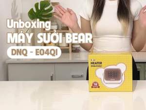 Máy sưởi Gốm mini Bear Bear DNQ-E04Q1 công suất 400W nhỏ gọn tiện dụng có thể treo Làm Ấm Góc Rộng BH 18 Tháng