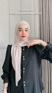HIJAB SEGITIGA INSTAN OVAL POLOS JERSEY PREMIUM BEST SELLER