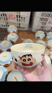 Chén Sứ Viền in Hoạt Hình Cậu Bé Bút Chì Shin - Chén Sứ Bát Ăn Cơm Sứ Cao Cấp Hình Shin dễ thương [chính hãng Disney]