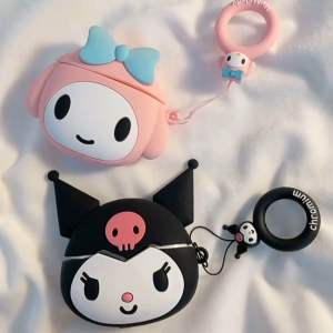 การ์ตูน Kuromi Melody เหมาะสำหรับเคสป้องกัน TWS i12AirPods1/2เคสป้องกันหูฟังเคสหูฟังบลูทูธ airpod1/2เคสหูฟังซิลิโคนคู่ (ไม่มีโซ่)