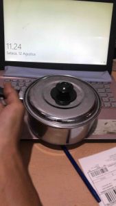 PANCI SUSU/PANCI MASAK AIR 16cm TUTUP STAINLES MURAH BISA COD