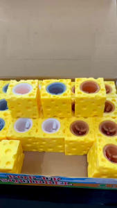 Mainan Pop it Squishy Karet Silikon / Mainan Squishy Mouse Squisi Tikus Keju Karet Silikon / Mainan Penghilang Stres