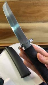 มีดทรงคาตะนะ พร้อมปลอกเก็บ ใช้งานเอนกประสงค์ สัน3มิล ด้ามABSกันลื่น ทำกับข้าว หั่นซอยผัก