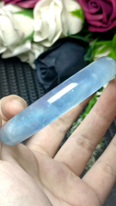 (Certificate) Aquamarine bangle 59mm +- (附证书)冰透体海蓝宝手镯 59mm +-