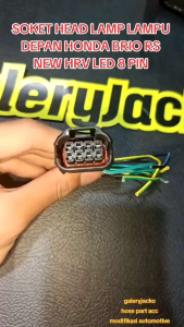 SOKET HEAD LAMP LAMPU DEPAN HONDA BRIO RS NEW HRV LED 8 PIN