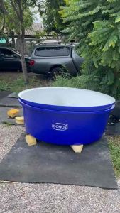 อ่านน้ำพลาสติก 800 ลิตร 🔥 ส่งฟรี 🔥 อ่านเลี้ยงปลา อ่านเล่นน้ำ อ่านผสม อ่านอ๊อกซิเจน อ่านเลี้ยงบัว