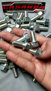 Baut Topi Flange 14 Panjang 2cm Kode Kepala Angka 7 Original/ Baut Flange M10x20 Kunci 14