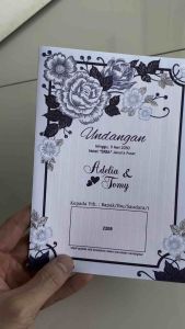 Blangko Undangan Kosong Pernikahan Erba Kartu BLANKO Simple 2208 (5 Lembar atau 100 Lembar)