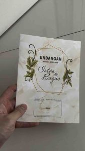 Blangko Undangan Kosong Pernikahan Erba Kartu BLANKO Simple 2210 (5 Lembar atau 100 Lembar)