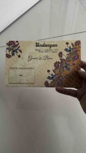 Blangko Undangan Kosong Pernikahan Erba Kartu BLANKO Simple 2207 (5 Lembar atau 100 Lembar)