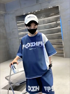 Setelan Baju Fashion Anak Oversize Kaos Remaja Tanggung Kasual Setelan Baju Anak Laki Laki Keren Kakak Zh