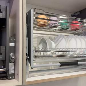 PRESCO TRADE STAINLESS PULL DOWN WIRE DISH RACK 600MM/800MM