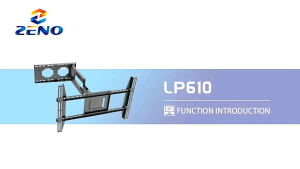 Zeno LP610 TV Wall Mount 45"-75" 764mm Extension VESA 800x430mm 75kg Loading Swivel and Tilt Full Motion Mount for Most 45-75 Inch TV