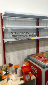 Rak Gondola Atas freezer Single Cocok untuk Toko frozen Food