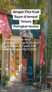 Kantong celup mini untuk isi 2 gram 6.25x5 Cm 1 pack isi 500 lembar tanpa tali