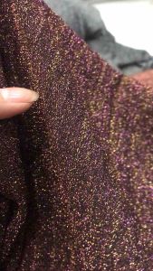 Vải thun Asitas nhũ kim tuyến màu hồng tím co giãn 4 chiều mềm rũ (khổ 1m6)may đầm váy dạ hội áo dài đầm thiết kế 