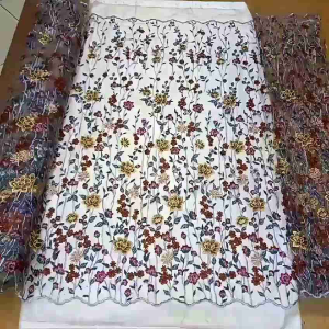 Tridimensi. Kain tile garden panca warna/ bahan tile bordir panca warna tridimensi