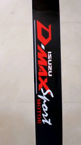 สติ๊กเกอร์ D-MAX Sport ISUZU #กระจกรถยนต์ #ติดหน้ารถ #บังแดด