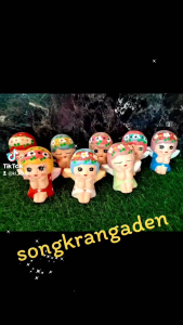 ตุ๊กตาเซรามิค ด.ญ..1ชิ้น 📌แถมฟรี เชือกลวด ตกแต่งบ้านสวนที่ไม่มีต้นเคราฤาษี คละสีคละ แบบเคลื่อนที่คุณต้องการ