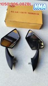 กระจก มองหลังติดหน้ากาก  ย่อ L/R  NO06  ทรง NINJA สำหรับ PCX / N-max 8 mm 1050-906-08ZBL  HMA    1