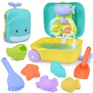 Kids Bath Toys Portable suitcase Sand Toddlers Beach Set Children Water for Baby Bathtub outdoor toys