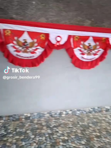 BENDERA BEACGROUND GARUDA MERAH PUTIH BERBAGAI MACAM MODEL